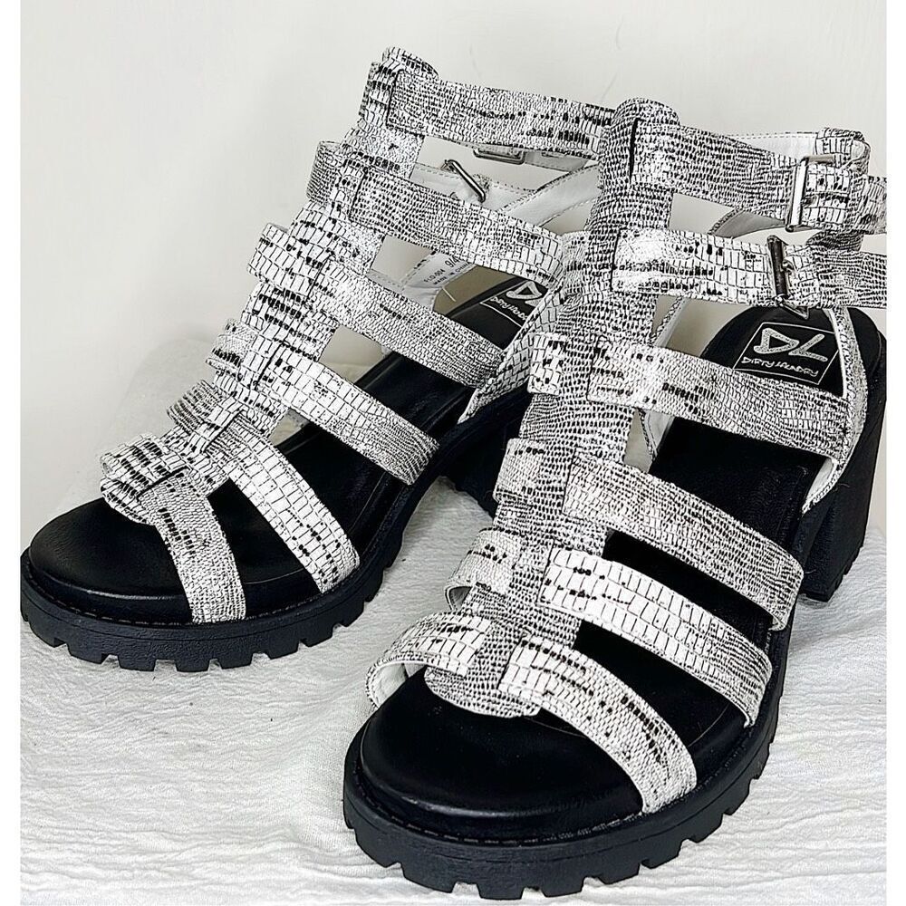 Dirty Laundry Silver Fun Stuff Heel Gladiator San… - image 2